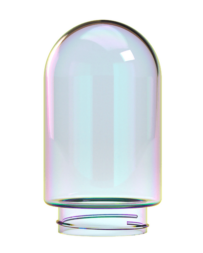 Stünden Glass - Vibrant Pink Hand-Blown Borosilicate Globe, 5mm Thick, Perfect for Customization