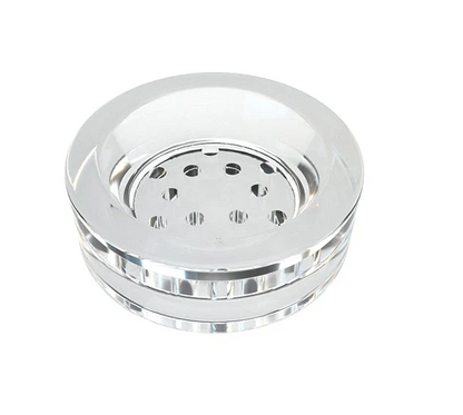 Close-up of the built-in percolation system in the Stündenglass Gravity Infuser, delivering water-filtered, cooled smoke.