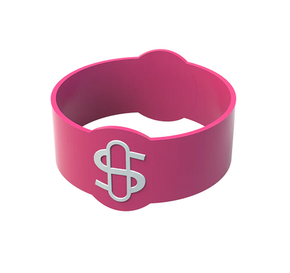 Stündenglass Gravity Infuser in pink with an aluminum bowl kit and glass liner, designed for mixology, hookah, and aromatherapy.
