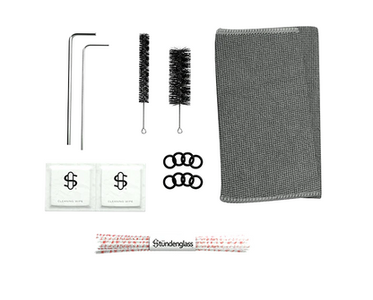  Reusable craft box with a handle for the pink Stündenglass Gravity Infuser, designed for secure storage and easy transportation.