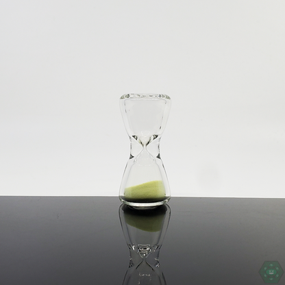 Glow-in-the-dark TAG Hour Glass 45 Seconds Timer, perfect for keeping track of precise sessions with a functional and stylish design