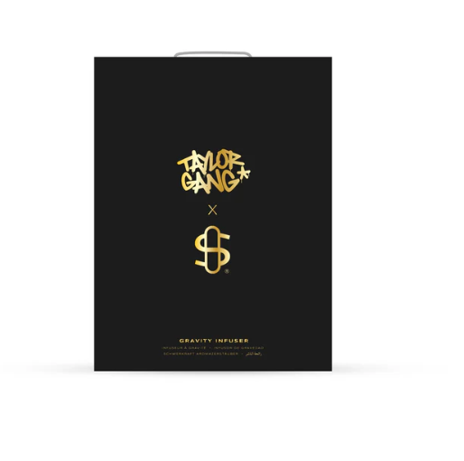  Detailed view of the borosilicate glass globes on the Taylor Gang x Stündenglass Gravity Infuser, highlighting its high-quality construction.