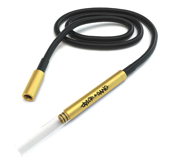 Close-up of the built-in percolation system in the Taylor Gang x Stündenglass Gravity Infuser, delivering smooth, water-filtered, cooled smoke.