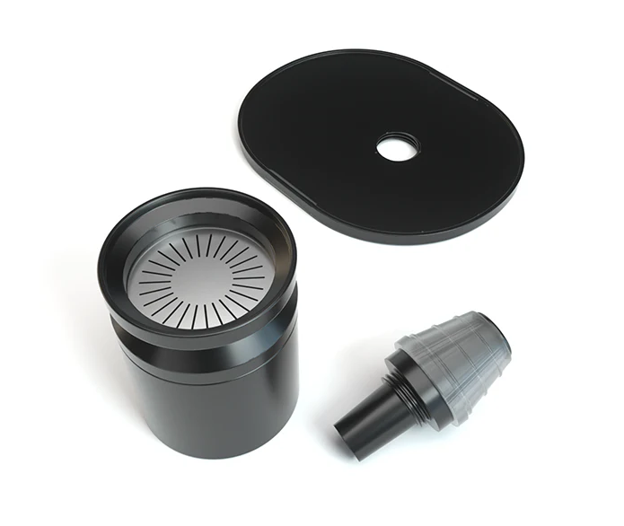 Taylor Gang x Stündenglass Gravity Infuser with a 3-foot silicone hose attached for direct, vaporous draws.