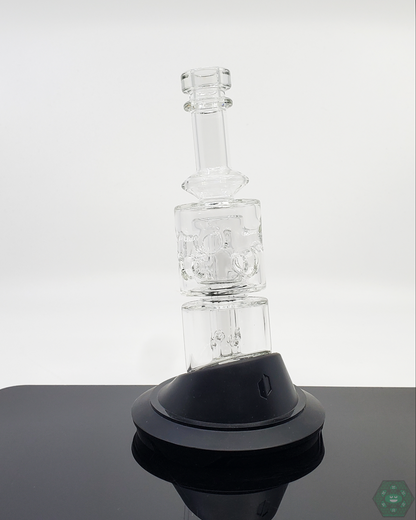 Side view of the Thick Straight Fab Puffco Attachment, crafted for long-lasting performance, offering smooth airflow and a sleek addition to Puffco setups.