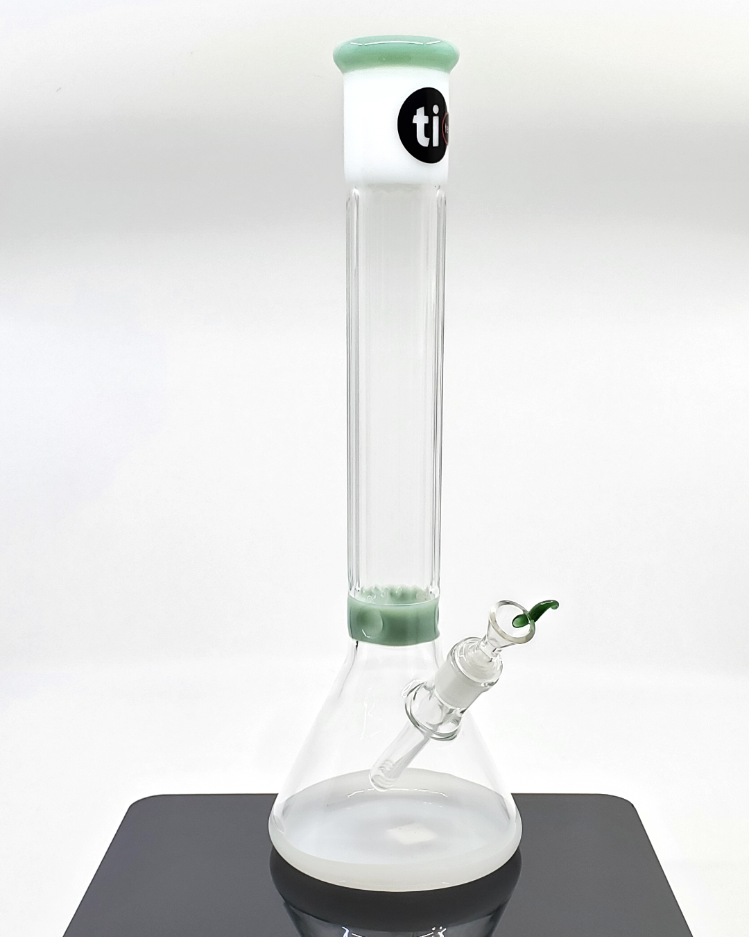 Ti Ten Glass Banger Hanger featuring a compact and durable design with a 14mm joint for smooth, consistent use during smoking sessions.