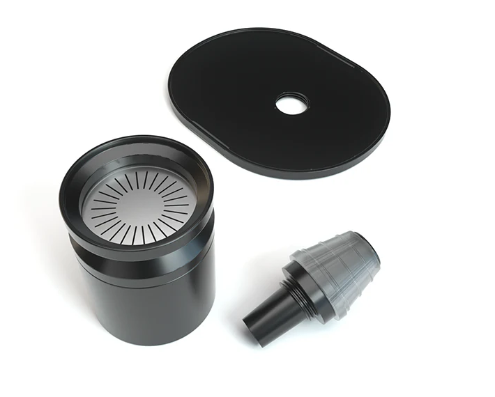 Tyson 2.0 x Stündenglass Gravity Infuser with an infusion chamber kit and glass liner, designed for mixology, hookah, and aromatherapy.
