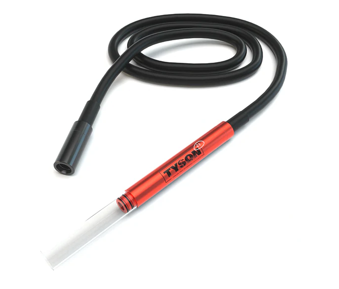 Close-up of the built-in percolation system in the Tyson 2.0 x Stündenglass Gravity Infuser, delivering water-filtered, cooled smoke.