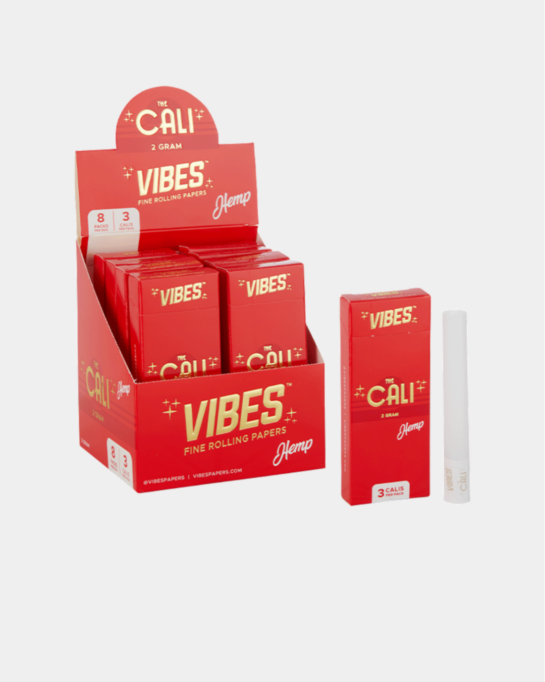 Vibes Pre-Rolled Cali 2 Gram Hemp – Pure hemp pre-rolls with a smooth finish for a natural, flavorful smoke, perfect for any occasion.