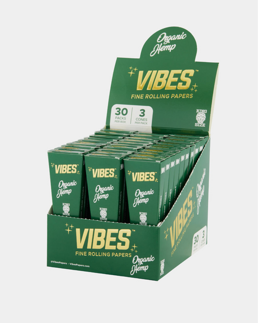Vibes Pre-Rolled Cones – Ultra-thin, slow-burning paper for a premium smoking experience with smooth, even burn