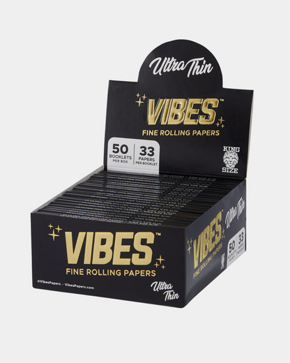 Vibes Rolling Papers – Organic hemp option for a smooth burn that enhances your herb’s natural taste.
