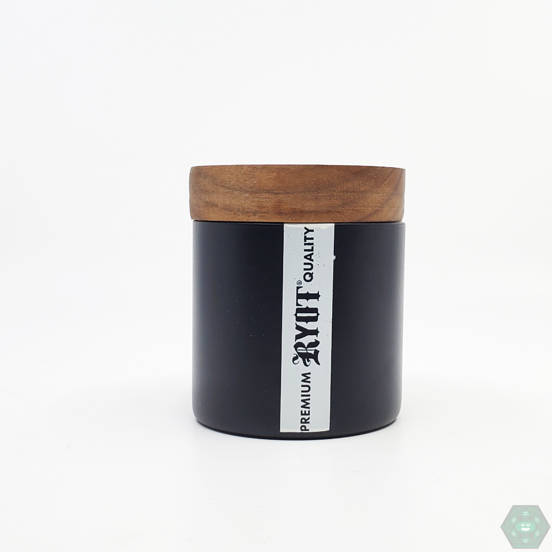 Wooden Herb Storage Jars: Ryot's solid wood jars provide a natural, durable, and stylish way to store your herbs, keeping them fresh and secure.