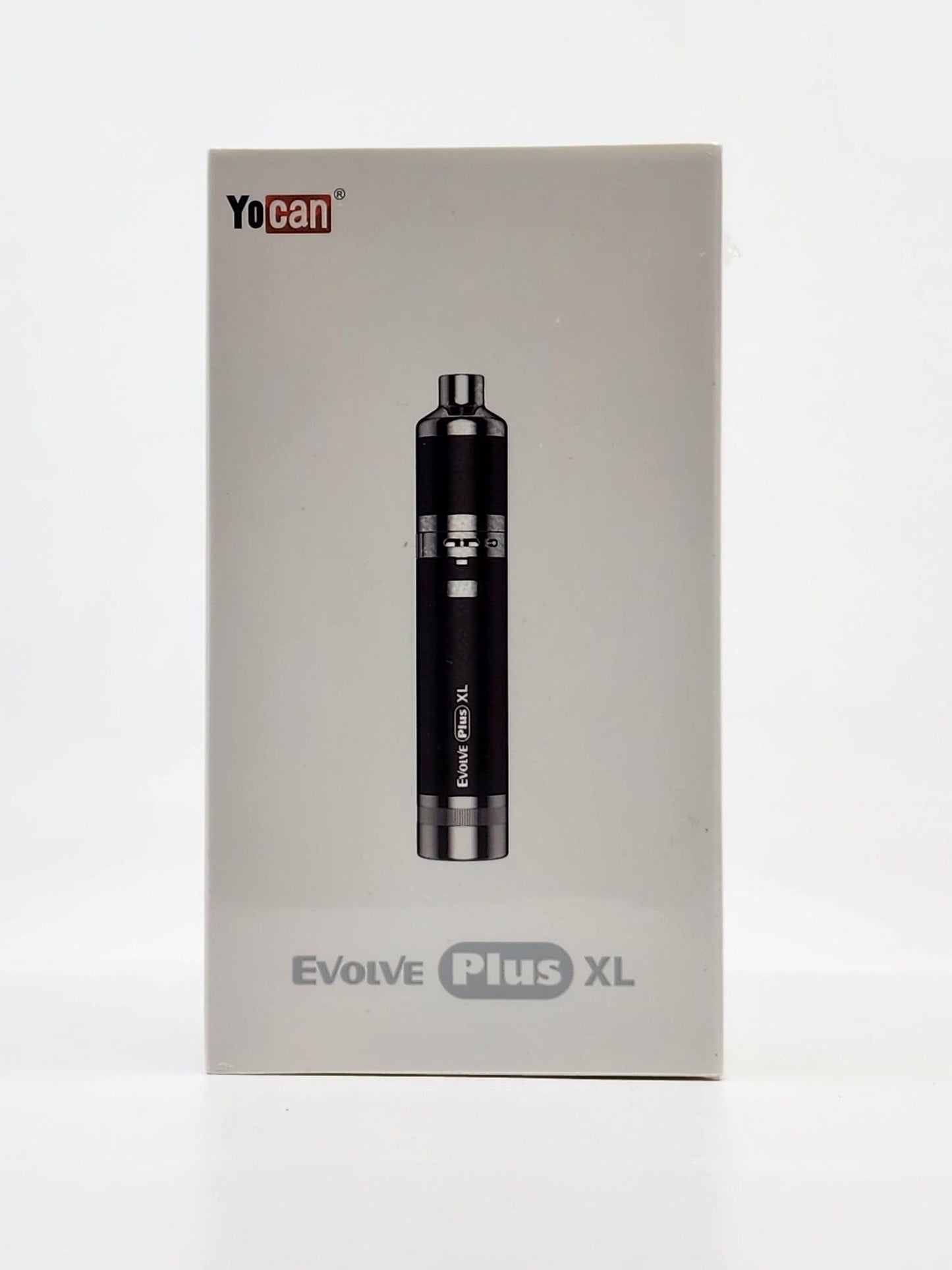 Yocan Evolve Plus XL held in hand, demonstrating its portable size, adjustable airflow, and detachable hanging ring.