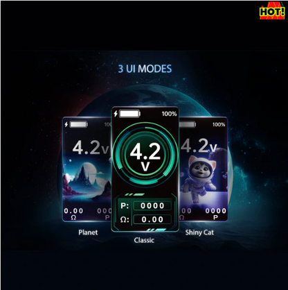 Side view of Yocan Uni 3.0 Universal 510 Vape Battery, featuring precision temperature control and USB-C charging.