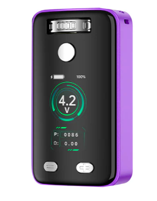 Top view of Yocan Uni 3.0 Universal Portable Mod with an adjustable chamber for different cartridge sizes.