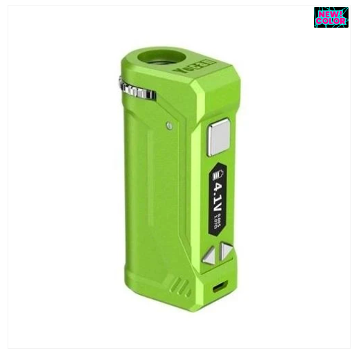 Yocan UNI Pro 650mAh Cart Battery featuring easy-to-use voltage adjustment buttons for precise customization.