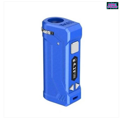 Collection of Yocan UNI Pro 650mAh Cart Batteries in various colors, offering versatility and style.
