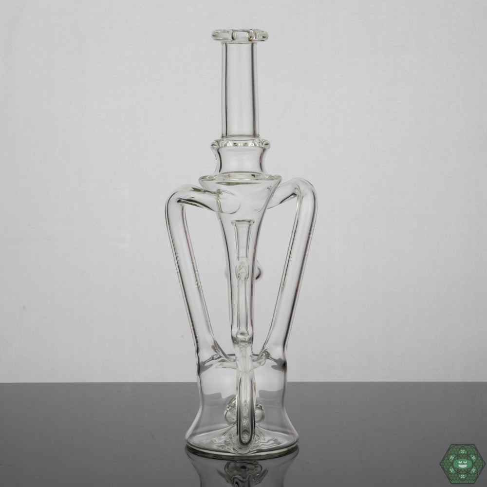 10mm Dab Rig with Dual Uptake: The Prophecy Glass Recycler #5 features a 10mm joint and a dual uptake design for superior filtration and smooth hits.