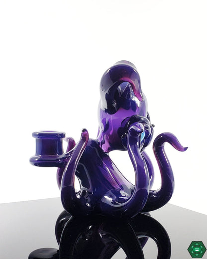 10mm Heady Glass Rig with Animal Design: The Casto Glass Octo Bunny, a unique and artistic piece for collectors and enthusiasts.