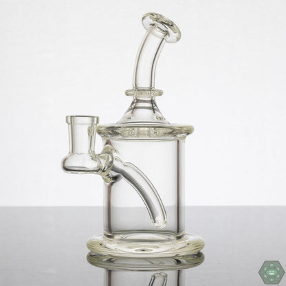 7 Ten Glass Clear Mini Tube with 10mm joint, designed for easy cleaning and maintenance.