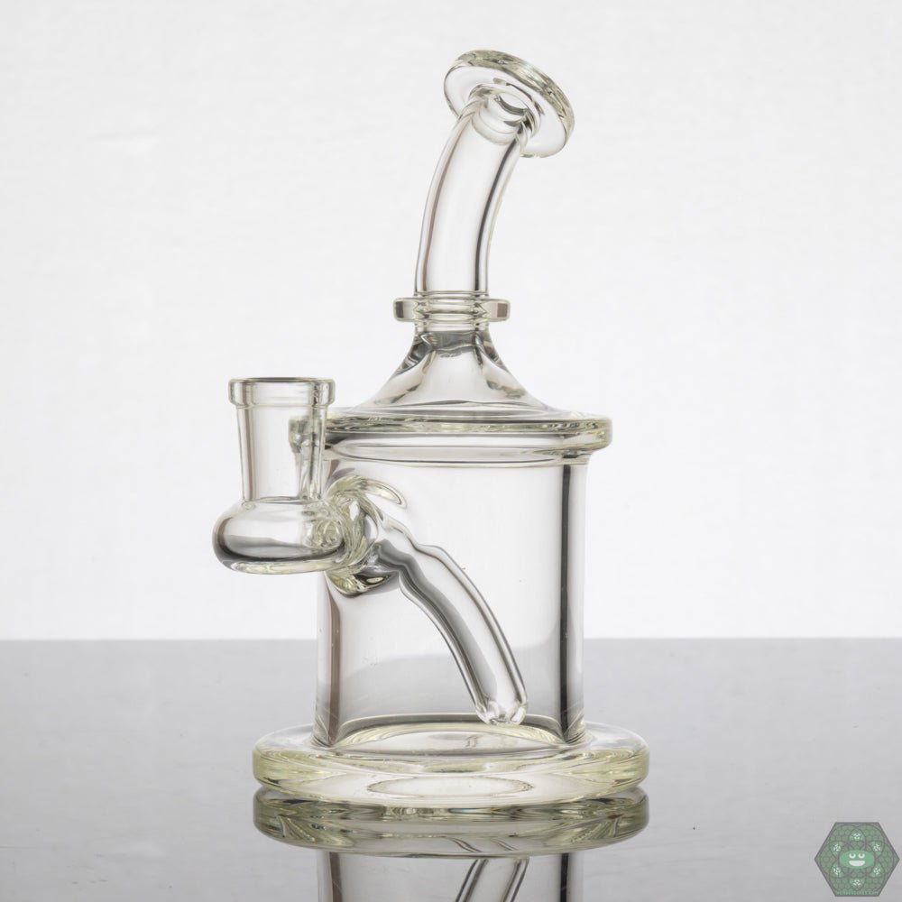  Compact and durable 7 Ten Glass Clear Mini Tube with 10mm joint, perfect for smooth hits.