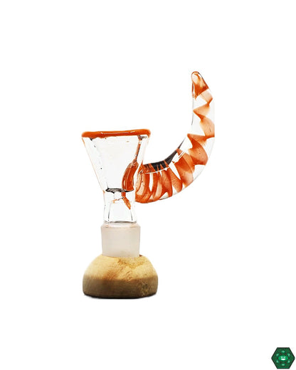 American Glass Slide with Horn Handle - Replacement Part for Hookah. Upgrade your hookah setup with this high-quality glass slide.