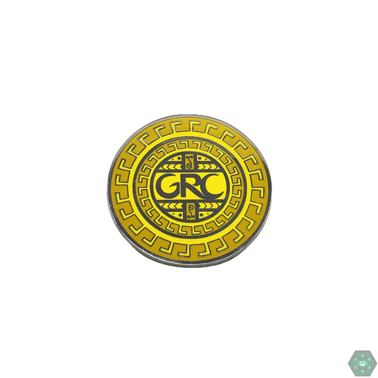 Ancient Coin Hat Pin - Vintage-Inspired Accessory with Antique Finish. Capture a vintage aesthetic with this hat pin crafted to resemble a historic coin. Adds a touch of old-world charm to any accessory.