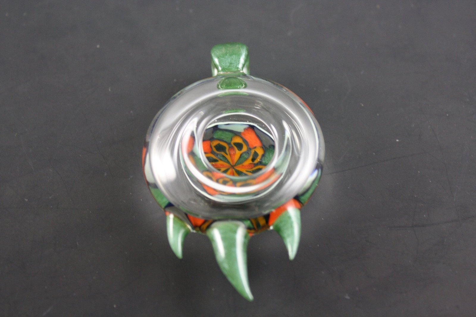 Bearclaw Pendant - Filla #1. A limited-edition, handcrafted glass pendant, signed, dated, and numbered. A must-have for art glass collectors.