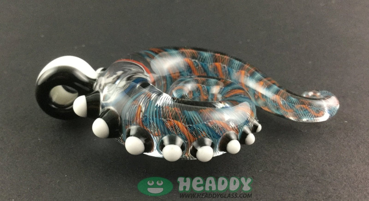 Ben Birney Pendant - Collectible Glass Art. A unique and finely detailed handcrafted glass jewelry piece.