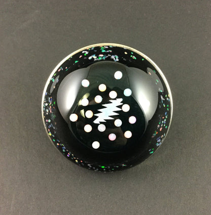 Big Z Belt Buckle - Unique, Sandblasted Glass Art Accessory. Add distinctive style with this statement piece that combines craftsmanship and wearable art.