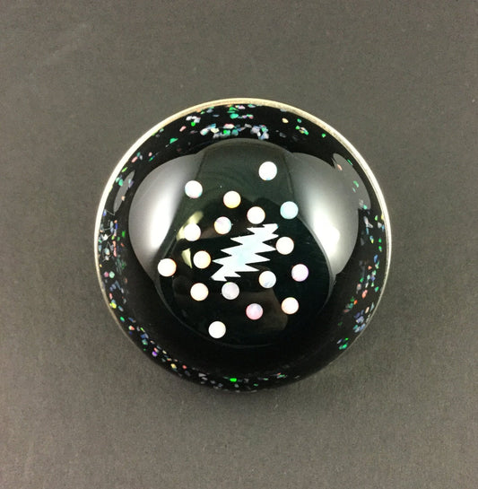 Big Z Belt Buckle - Unique, Sandblasted Glass Art Accessory. Add distinctive style with this statement piece that combines craftsmanship and wearable art.