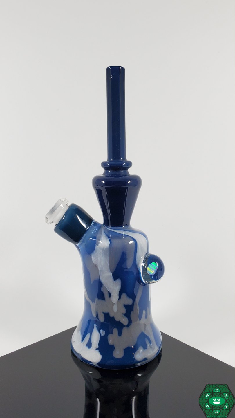 Bigfoot Glass x Mountain Man Collaboration Mini Tube. Compact and durable, perfect for enthusiasts seeking unique, high-quality glass.