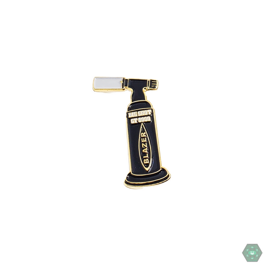 Blazer Big Shot Pin - High-Quality Torch Enamel Pin. Show your passion for torches with this durable enamel pin. Perfect for collectors and glass art fans.