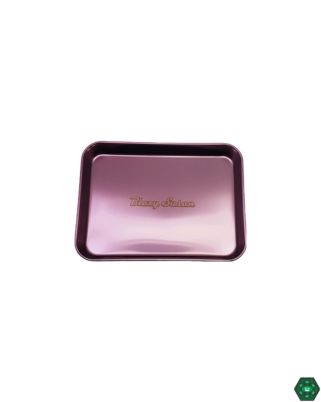 Blazy Susan Medium Rolling Tray - Sleek & Functional. This medium-sized rolling tray combines style and functionality, offering a smooth surface perfect for any setup.