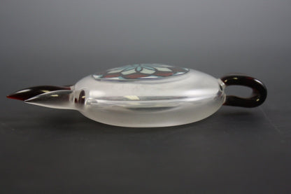 Colorful Glass Pendant - Bearclaw Filla #8. This vibrant pendant is a must-have for collectors of unique glass art.