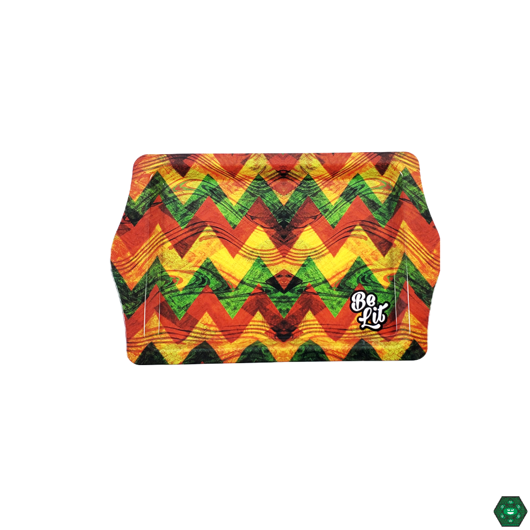 Compact Rolling Tray - Be Lit (Travel Size). Perfect for discreet and convenient prep on the go.