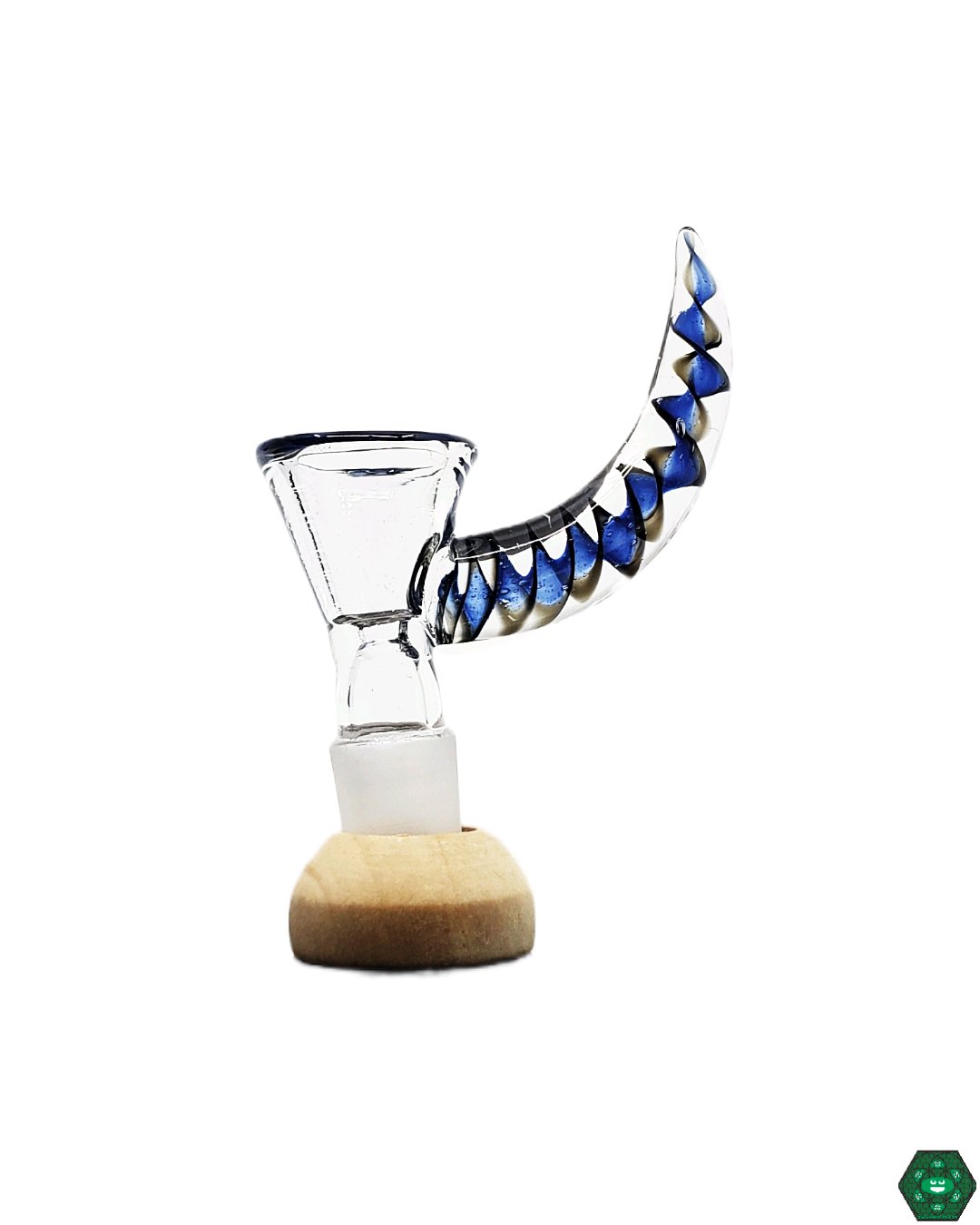 Durable Horn Handle Glass Slide for Hookah Smoking. Improve your hookah sessions with this high-quality, smooth-burning glass slide.