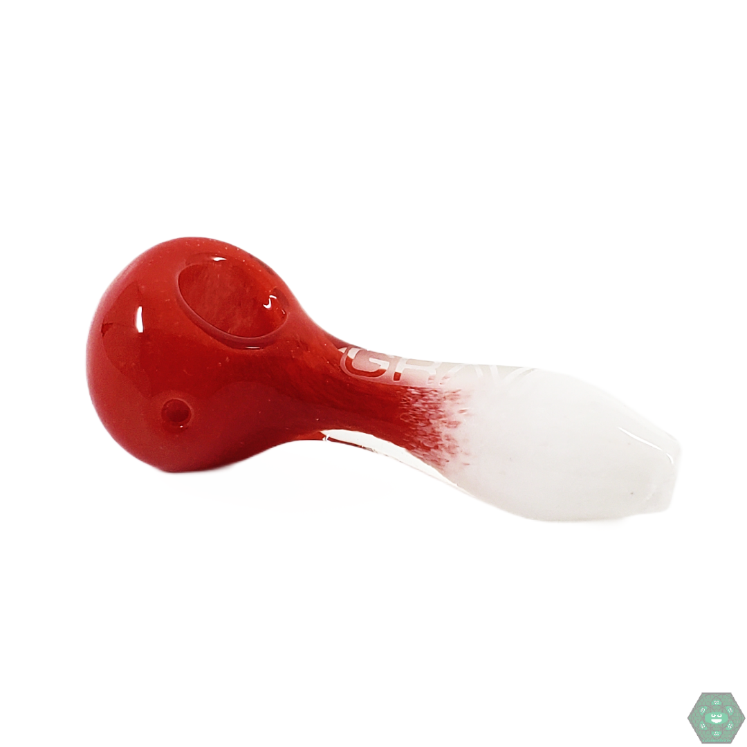 Grav Labs Frit Spoon Pipe - Made from Durable Borosilicate Glass with a Unique Frit Finish for Enhanced Color and Texture.