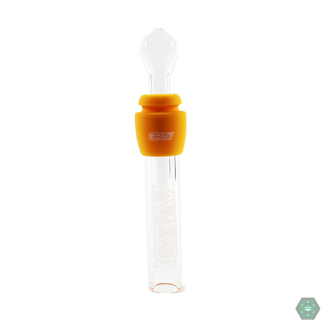 Grav Labs Glass Blunt with Silicone Grommet - Easier to Clean and Maintain with a Secure Fit for a Leak-Free Smoking Experience.
