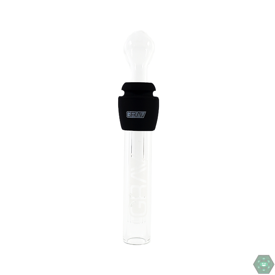 Grav Labs Glass Blunt with Silicone Grommet - Secure Connection for a Leak-Free Smoking Experience.