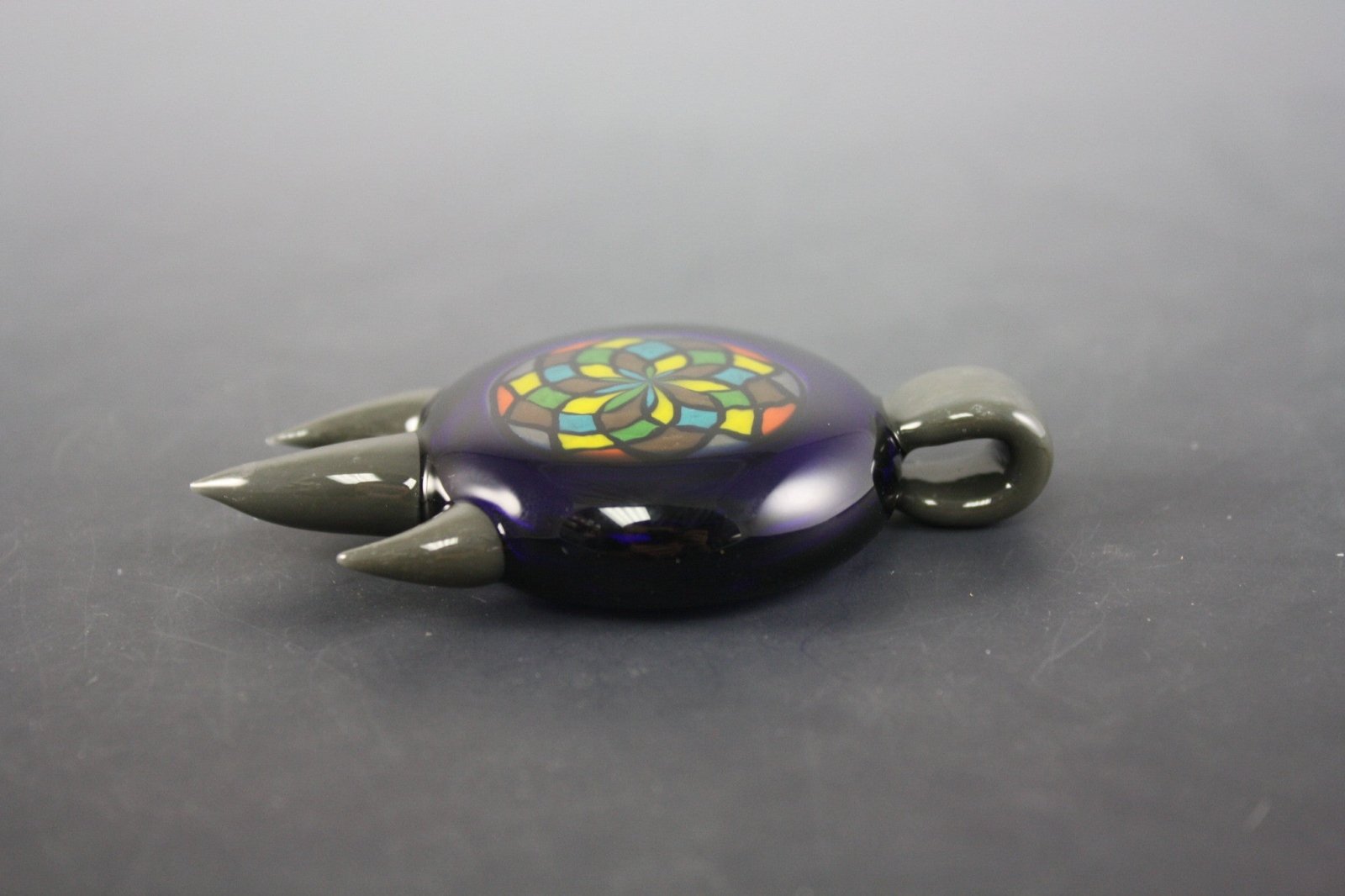  Handcrafted Glass Pendant - Bearclaw Filla #4. Discover the intricate craftsmanship of this exclusive, limited-edition pendant.