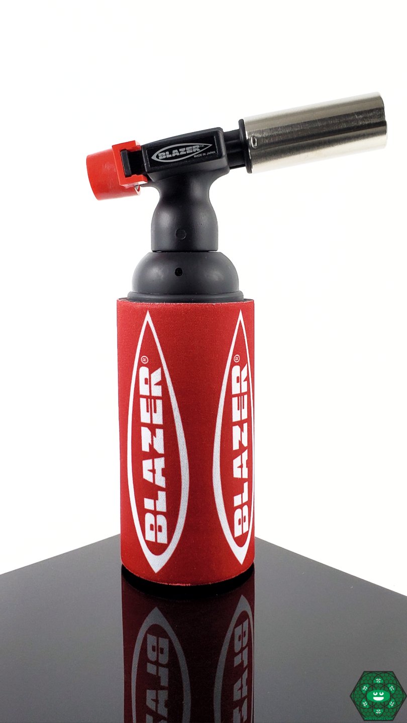  Heat-Resistant Koozie - Blazer Torch. Custom-fit for the Big Shot Torch. Protective sleeve for safe, comfortable handling. Available in multiple colors. Enhances grip.