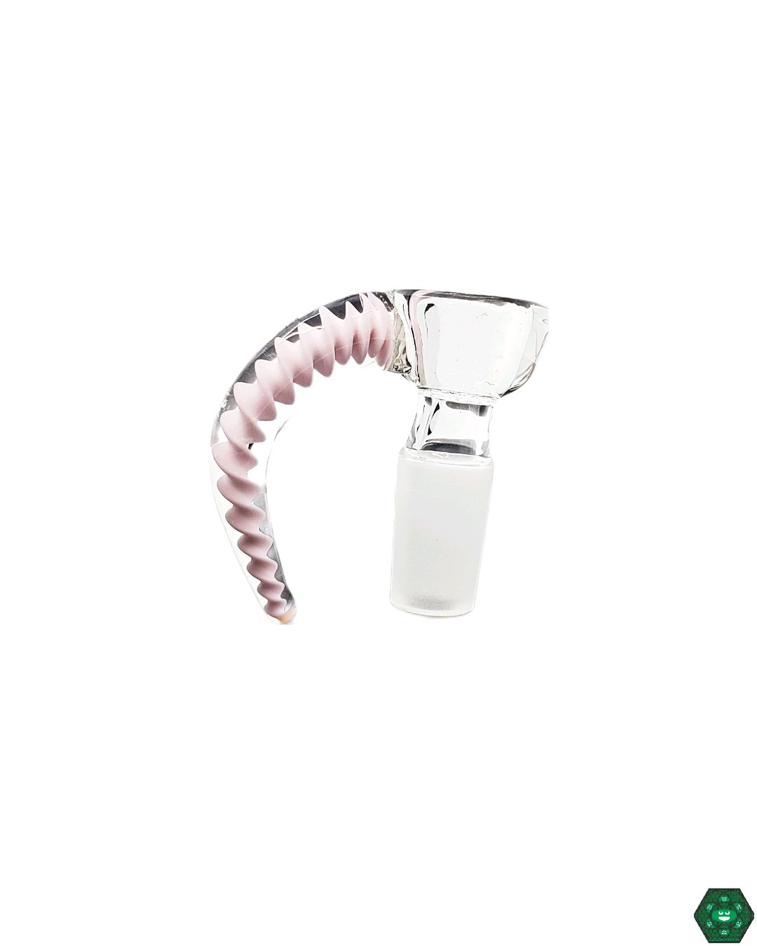  Horn Handle Glass Slide for Hookah - American Style Smoking Accessories. Enhance your smoking experience with this unique and stylish glass slide.
