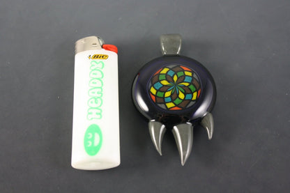  Limited Edition Glass Pendant - Bearclaw Filla #4. This signed, dated, and numbered pendant is a must-have for art glass collectors.