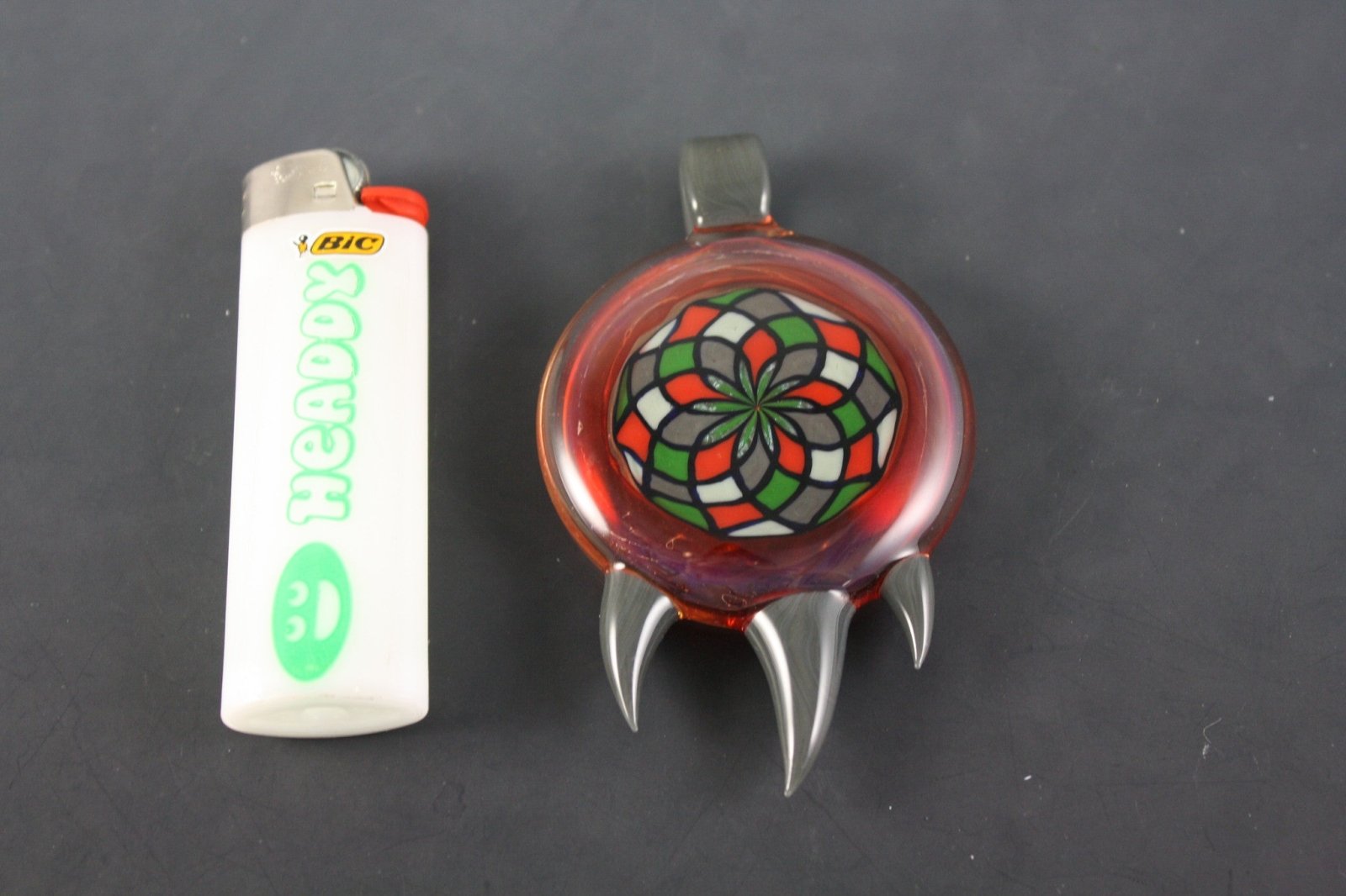 Limited Edition Glass Pendant - Bearclaw Filla #14. This handcrafted pendant is a must-have for art glass collectors. Signed, dated, and numbered for authenticity.