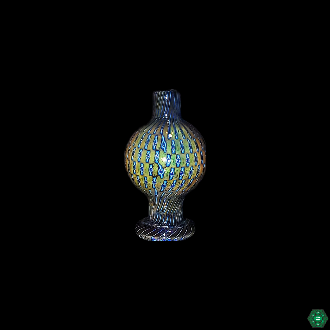 Ruby Pearl Co Fumed Air Trap Bubble Cap - Artistic Design with Controlled Airflow.