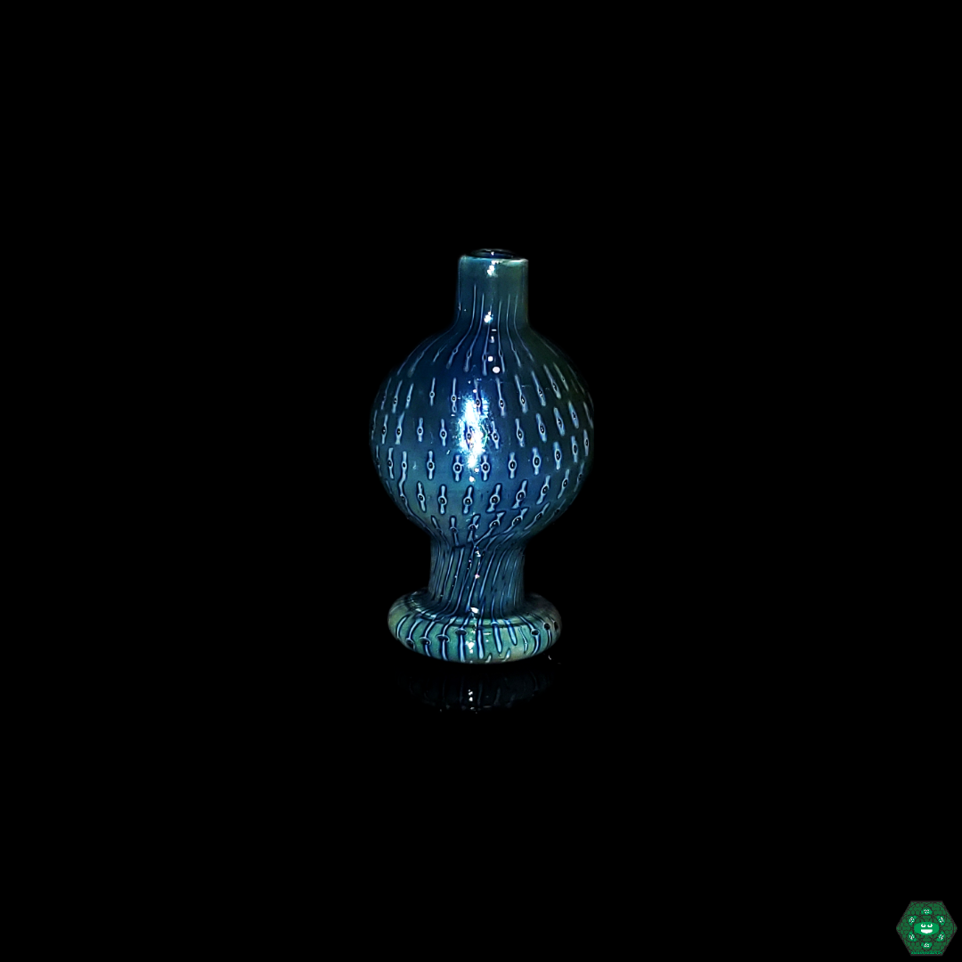 Ruby Pearl Co Fumed Glass Bubble Cap - Beautiful Design That Changes with Light Exposure.