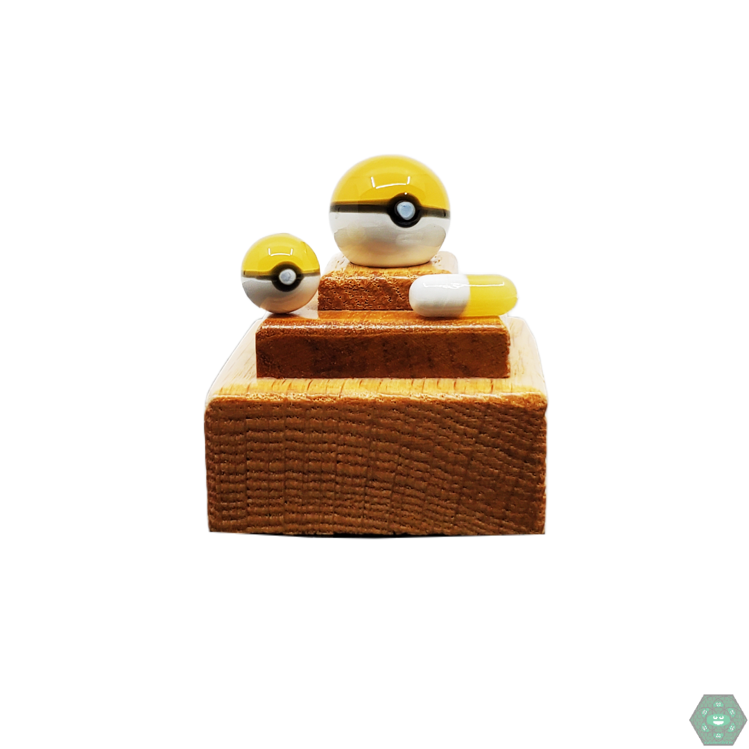  The Pokeball Slurper Set by Ruby Pearl Co. offers a playful, nostalgic twist for dabbing enthusiasts. Includes slurper pearls with Pokeball design for enhanced heat retention and vaporization.