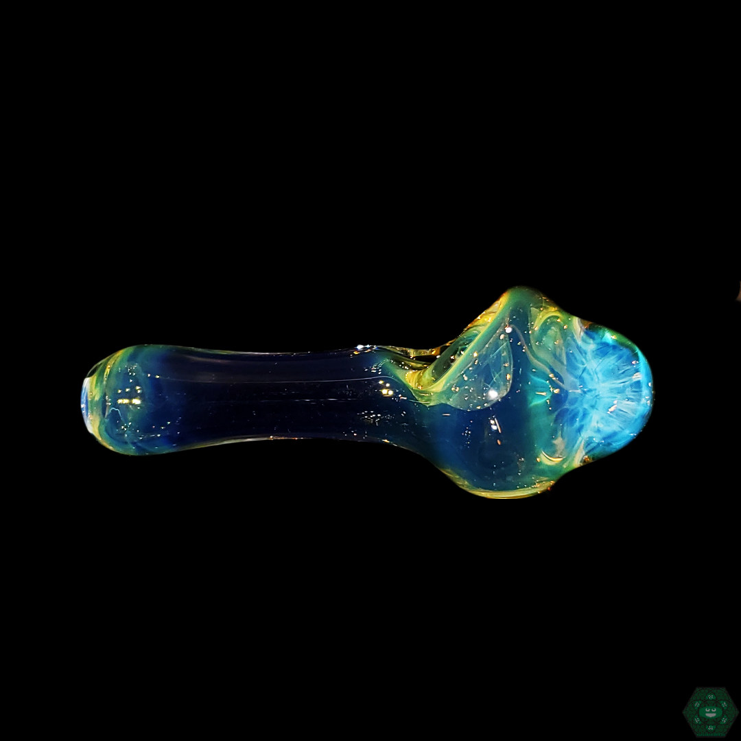 STF Glass Fumed Implosion Spoon - Featuring a Stunning Implosion Design in Vibrant Fumed Glass.


