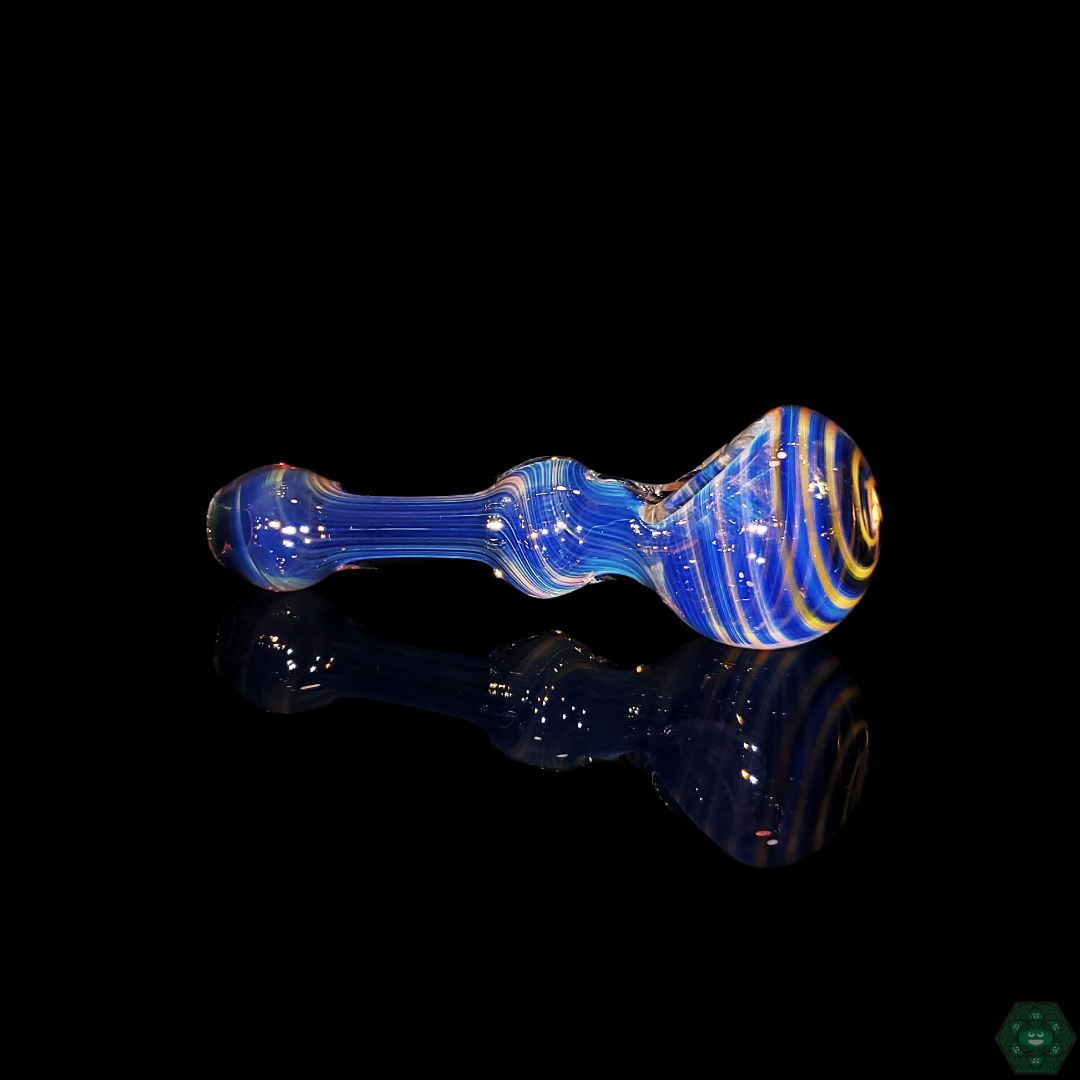 STF Glass Fumed Implosion Spoon - Visually Captivating and Highly Functional with a Stunning Implosion Design in Fumed Glass.